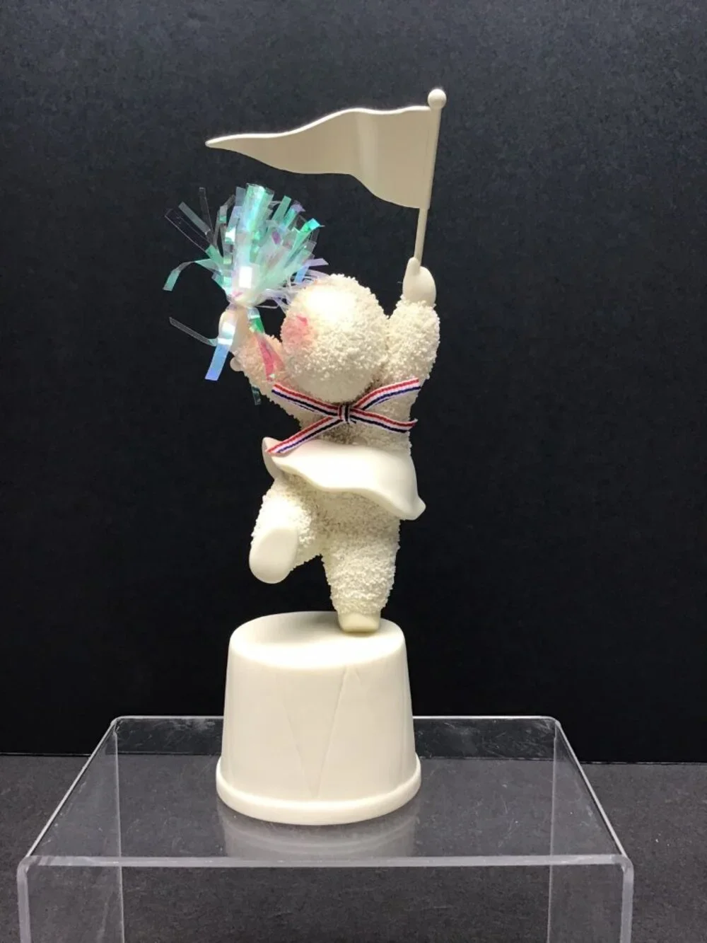 Dept 56 Snowbabies “I'm Rooting for You” Starlight Games W/Box 2003 Cheering